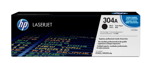 HP 304A original Colour LaserJet Toner cartridge CC530A black standard capacity 3.500 pages 1-pack ColorSphere
