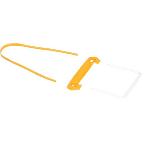 Bankers Box® Archivclip Tube Clip - Kunststoff, weiß/gelb, 100er Pack