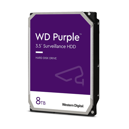 WD Purple 8TB SATA 6Gb/s CE HDD 8,9cm 3,5Zoll internal 5640RPM 128MB Cache 24x7 Bulk