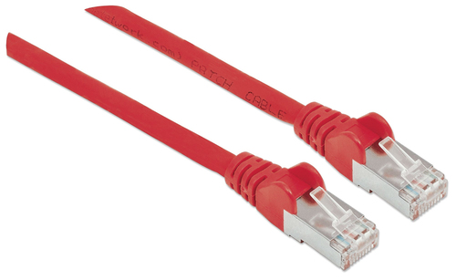 INTELLINET Netzwerkkabel Cat6 S/FTP CU LS0H 3m Rot RJ-45 Stecker / RJ-45 Stecker Vergoldete Kontakte