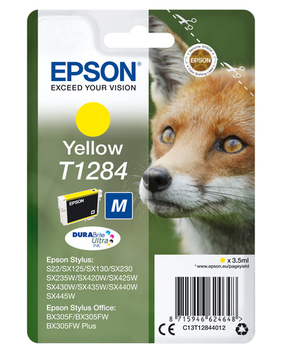 EPSON T1284 Tinte gelb Standardkapazität 3.5ml 1-pack blister ohne Alarm