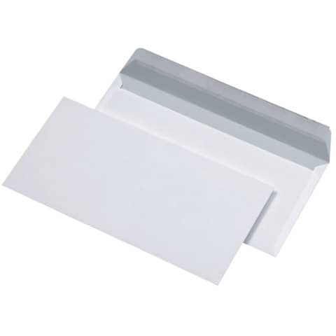Briefumschläge DIN lang (220x110 mm), ohne Fenster, haftklebend, 80 g/qm, 1.000 Stück