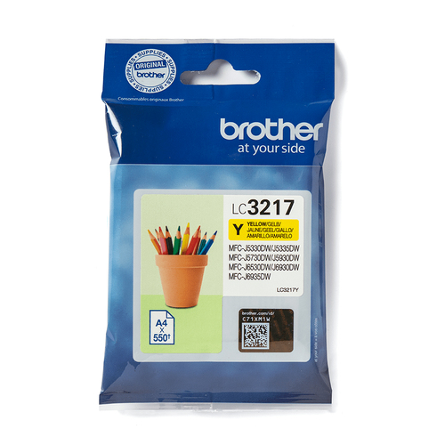 BROTHER LC-3217Y Tinte Gelb 550 seiten
