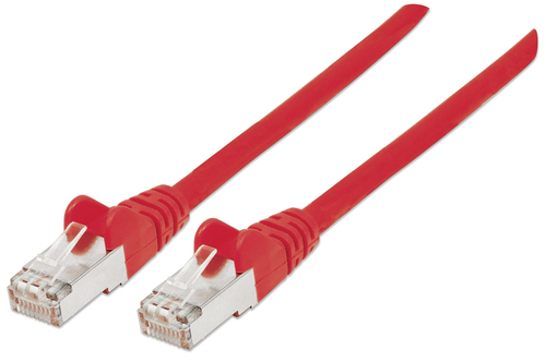INTELLINET Netzwerkkabel Cat6 S/FTP CU LS0H 5m Rot RJ-45 Stecker / RJ-45 Stecker Vergoldete Kontakte