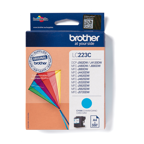 BROTHER LC-223 Tinte cyan Standardkapazität 550 Seiten 1er-Pack