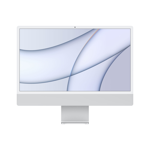 APPLE iMac 4,5K Z12R 59,62cm 23,5Zoll Apple M1 Chip 8C CPU/8C GPU/16C N.E. 8GB 512GB SSD Gbit Eth. MM NumKey TID DE - Silber