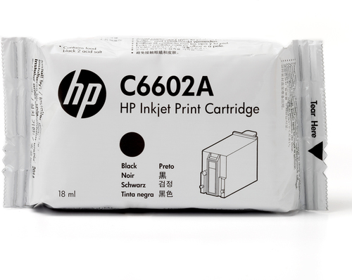 HP original TIJ 1.0 original Ink cartridge C6602A black standard capacity 1-pack