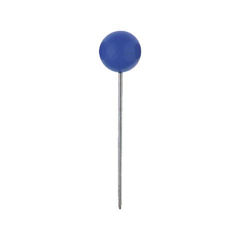 Markiernadel, 16 mm, 5 x 5 mm, dunkelblau, Dose mit 100 Stück