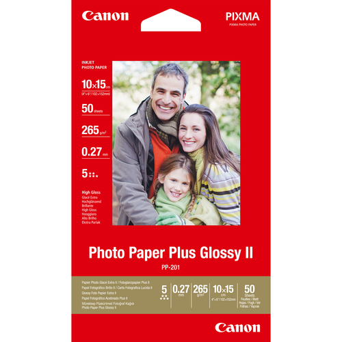CANON PP-201 plus Foto Papier inkjet 260g/m2 10x15cm 50 Blatt 1er-Pack